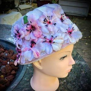 🌺Vintage 1950’s Floral Hat